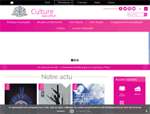 Tablet Screenshot of culture.marseille.fr