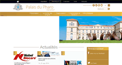 Desktop Screenshot of palaisdupharo.marseille.fr